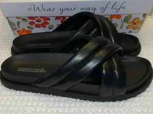 Muk Luks Women’s Tidal Wave Sandals Bkack Black Size 10 thumbnail 2