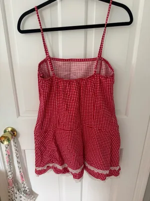 Motel Rocks red gingham mini dress thumbnail 6
