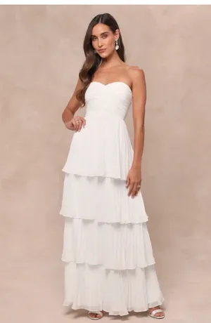 Lulus White Prom Dress thumbnail 4