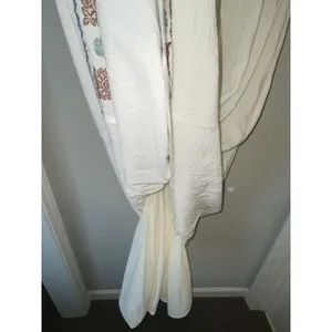 Piper And Scoot L Dress Women’s Cream Floral Embroidered Maxi Cottage Core thumbnail 12