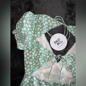 Princess Polly Kasey Mini Dress in Green Size 2 New with tag thumbnail 10