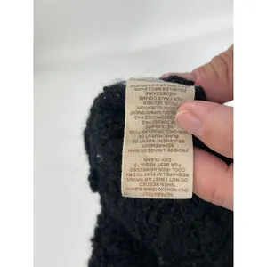 Free People Black Boucle‎ Knit Short Sleeve Vest Coat Gold Snap Button XS Cozy thumbnail 4