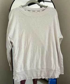 Aerie White Textured Sweater thumbnail 1