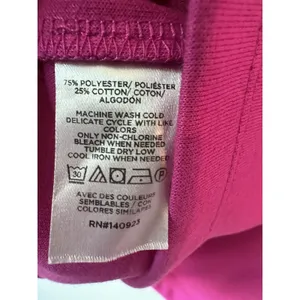 LOFT Outlet Magenta Pink Cozy Mock Neck Fleece Pullover Sweatshirt Large NWOT thumbnail 5