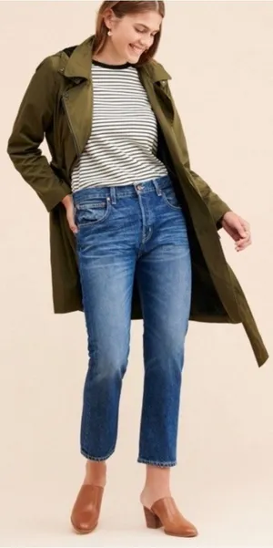 ayr the lil dude crop high rise jeans blue size 27 DRM thumbnail 1