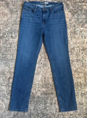 New Carhartt Rugged Flex Slim Fit Tapered High Rise Jeans BD5105-W Blue 12 thumbnail 1