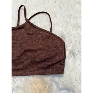 Offline by Aerie Womens Sz Medium The Hugger Longline Racerback Sports Bra Brown thumbnail 4