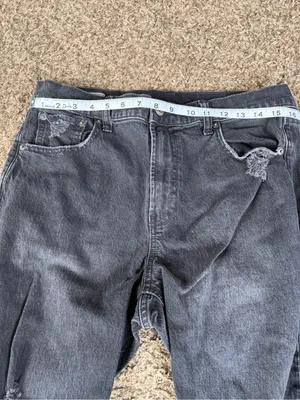 GAP Cheeky Straight High Rise Jeans Distressed size 14 thumbnail 4