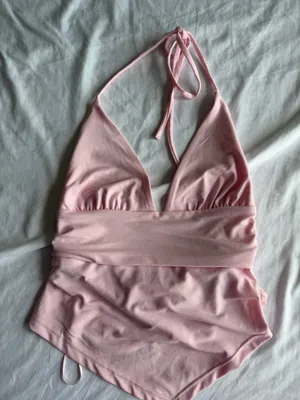 light pink garage halter top nwt thumbnail 1