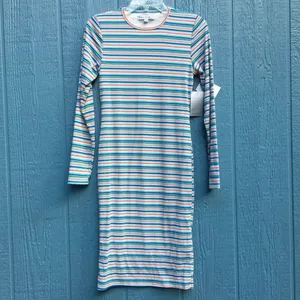 NWT Velvet Torch LA Striped Long Sleeve Dress M v6x thumbnail 5