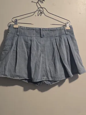 Altar'd State Light Blue Denim Skirt thumbnail 7