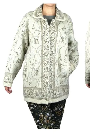 Vintage Cardigan Indutexsa Floral Knit Coastal Grandma Sweater thumbnail 1