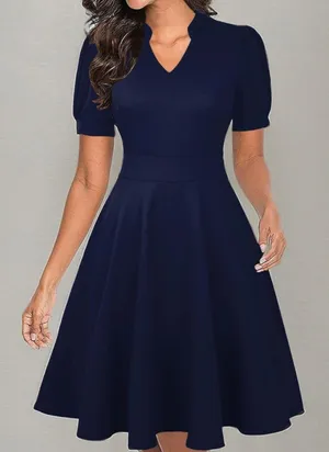 Mokayee Professional Fit & Flare Dress, Large thumbnail 1