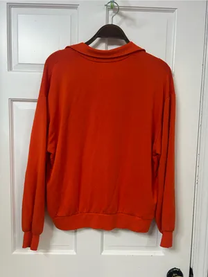Lou & Grey Bright Orange Knit Pullover thumbnail 2