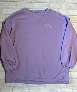 Aerie 'Keep It Real' Crewneck Sweatshirt Lavender thumbnail 1