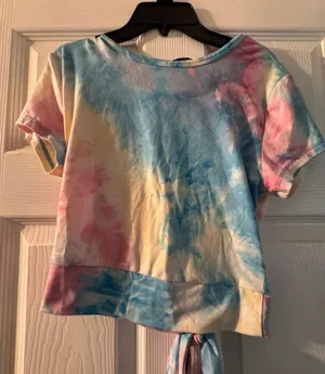 Faded Rose Open Back Tee Multiple Size M thumbnail 1