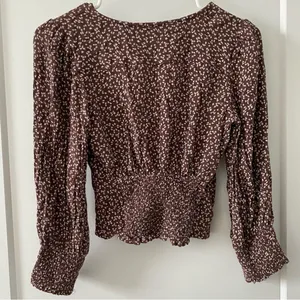 Abercrombie & Fitch Dark‎ Brown Patterned Blouse thumbnail 5
