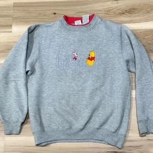 Vintage Disney Pooh Friends Embroidered 90’s Sweatshirt Women’s Large thumbnail 1