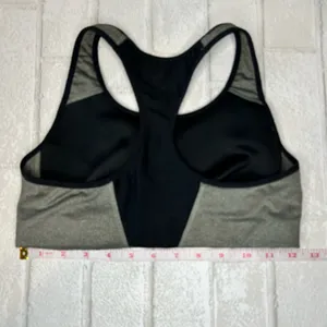 Nike Gray and Black Sports Bras with Moisture-Wicking Fabric thumbnail 2