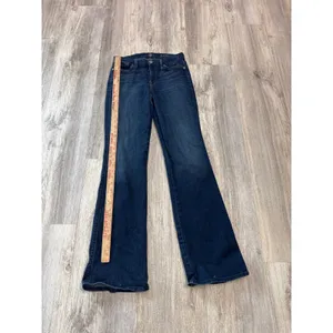 7 For All Mankind Karah Bootcut Jeans Dark Wash Short Inseam Size 29 thumbnail 6