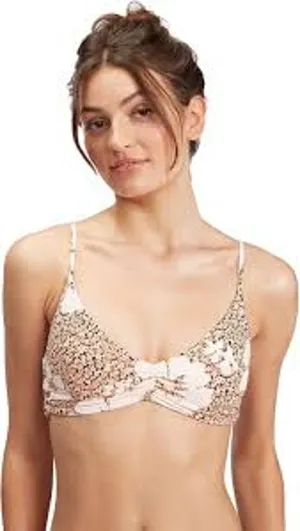 ROXY Sweet Mahalo Bikini Top with Padding Size XS thumbnail 1