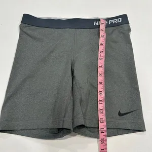 Nike Pro Compression Shorts Medium Gray Dri-FIT Athletic Biker thumbnail 6