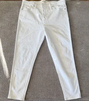 Madewell women’s white high skinny stretch denim Jeans‎ size 16/33 thumbnail 1