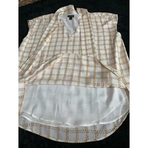 POLISHED PROFESSIONAL | Ann Taylor Bow Neck Windowpane Blouse S thumbnail 6