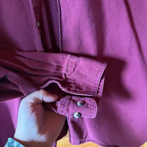 Men's Wrangler Premium Quality Size X-Large Vintage Red Long Sleeve Button Down thumbnail 6