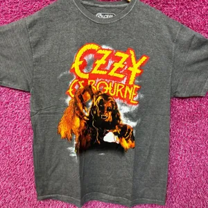 Ozzy Osborne Bark at the Moon Art Oversized Metal Band Tee M thumbnail 1