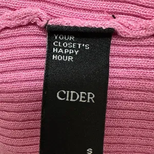 299 Cider | EUC Pink Ribbed Knit Double Strap Crop Top (Size S) thumbnail 7