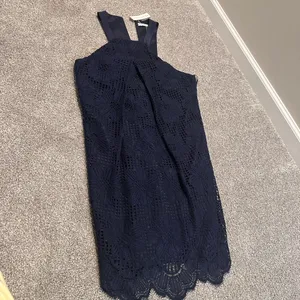 Trina Turk Felisha Silk-Blend Shift Dress‎ Indigo Size 8 NWT thumbnail 2