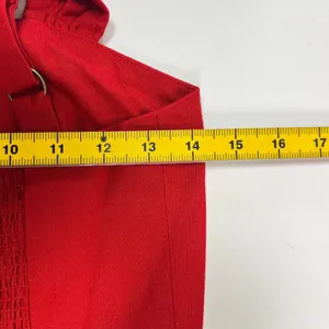 NWT Farm Rio Stretch Linen Blend Cami Maxi Dress Size S Classic RED thumbnail 15