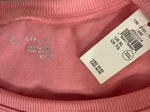Aerie OFFLINE Seamless Crop Top Pink XL New With Tags thumbnail 3