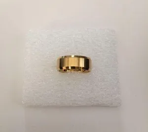 Handmade Gold Stainless Steel Ring - US Size 8 thumbnail 1