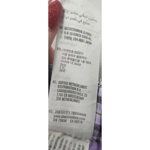 Hollister Ultra High-Rise Plaid Check Pattern Stretch Pants Purple Gray‎ XS thumbnail 5