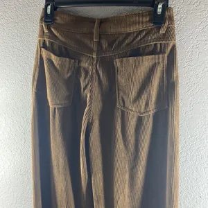 Yesstyle Dark Chocolate Brown Wide Leg Corduroy Pants thumbnail 10