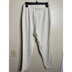 Barefoot Dreams Linen Blend Blouse & Pants Set size S NWT He Bisque thumbnail 12