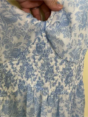 NEW Altar’d State Blue Floral Maxi Dress Size Small Available NWT thumbnail 4