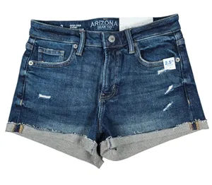 Arizona Jean Co High Rise Denim‎ Shorts Womens Size 2 2.5 Inch Inseam Cuffed thumbnail 1