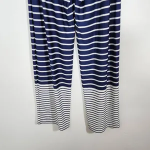 Sunny Leigh Navy and White Pull-on Pants NWT Size Small Nautical Stripe Pants thumbnail 6