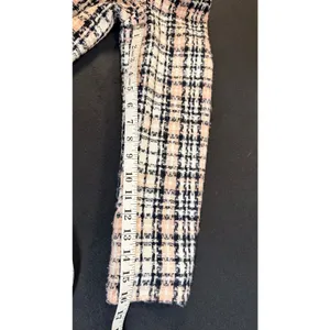 Vintage Jones New York Suit Size 4 Pink Black Plaid Tweed Double Breasted Blazer thumbnail 11