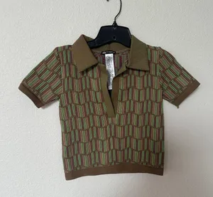 ZARA Knit Polo Top thumbnail 1