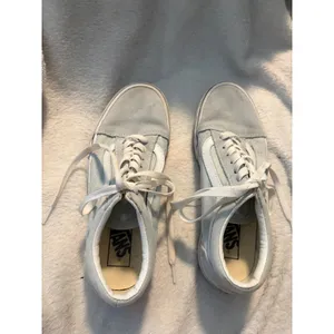Vans Old Skool Low Top Sneaker Skater Baby‎ Blue Suede Canvas Women 7.5 Men 6 thumbnail 3