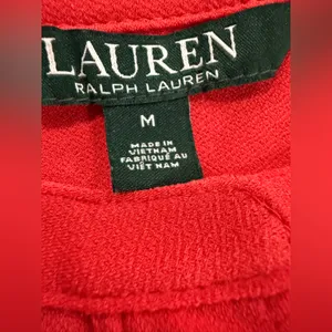 Ralph Lauren Red Long-Sleeve Shift Blouse thumbnail 6