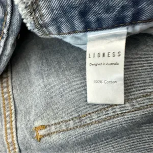 Revolve Lioness Women’s Double Waisted Straight Leg Jeans Size Small thumbnail 6