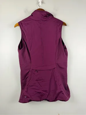 Lululemon Run For Cold Vest in plum size 12 thumbnail 7