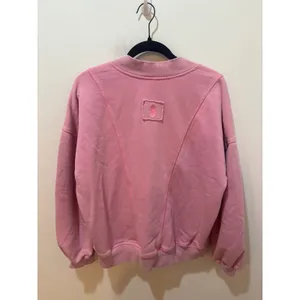 FP‎ Movement Pink Deep V-Neck Oversized French Terry Sweatshirt Womens Small thumbnail 3
