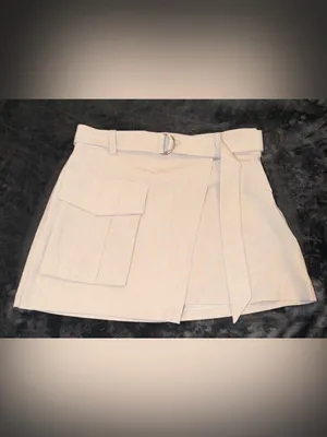 Abercrombie & Fitch Wrap Front Utility Skort in Taupe Size Small thumbnail 11