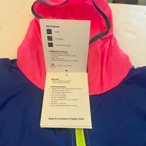 NEW Cotopaxi Teca Windbreaker Women's XS Pink Blue Packable Anorak Half‎ Zip thumbnail 4
